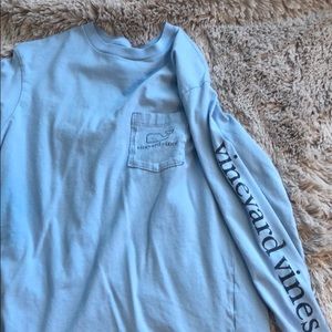 Long Sleeve Vintage Whale Graphic Pocket